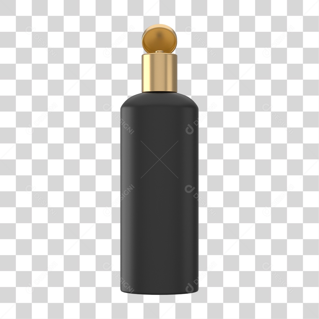 Objeto 3D Cosméticos Cuidado Beleza para Composição PNG Transparente