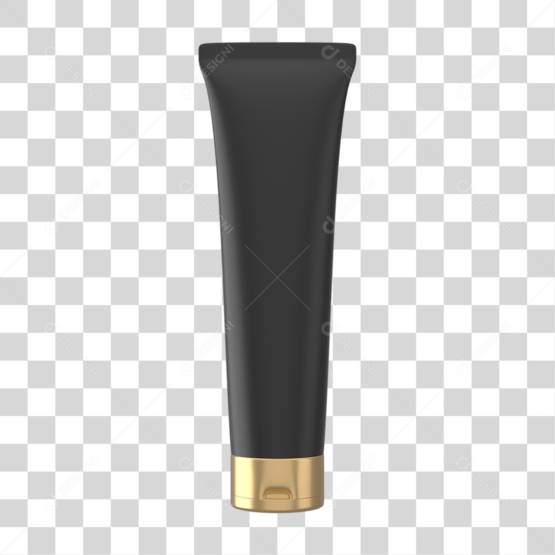 Objeto 3D Cosméticos Cuidado Beleza para Composição PNG Transparente