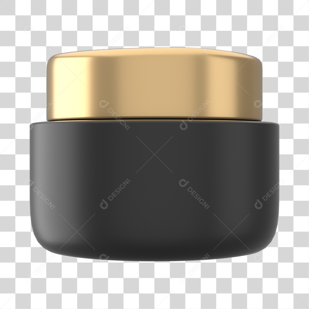 Objeto 3D Cosméticos Cuidado Beleza para Composição PNG Transparente