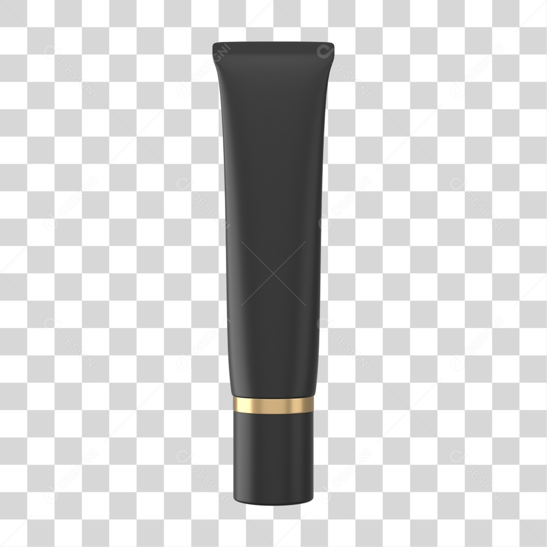 Objeto 3D Cosméticos Cuidado Beleza para Composição PNG Transparente