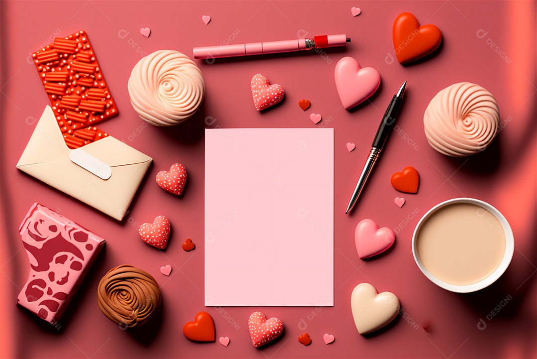 Textura de coração sobre dia dos namorados