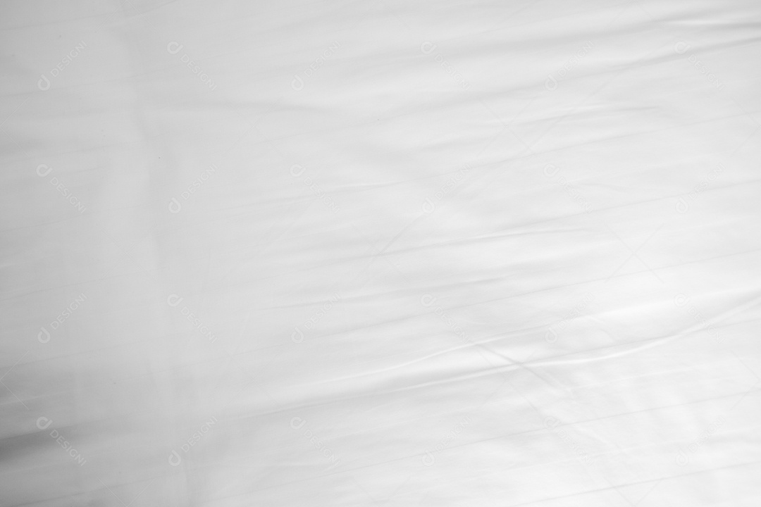 Textura gradiente de linho branco estilo de curva turva de tecido de luxo abstrato, roupa de cama enrugada e sombras cinza escuras, plano de fundo