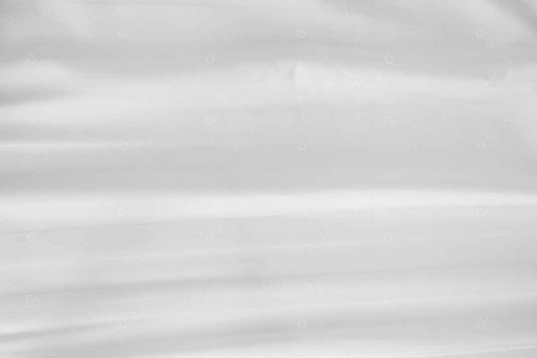 Textura gradiente de linho branco estilo de curva turva de tecido de luxo abstrato, roupa de cama enrugada e sombras cinza escuras, plano de fundo