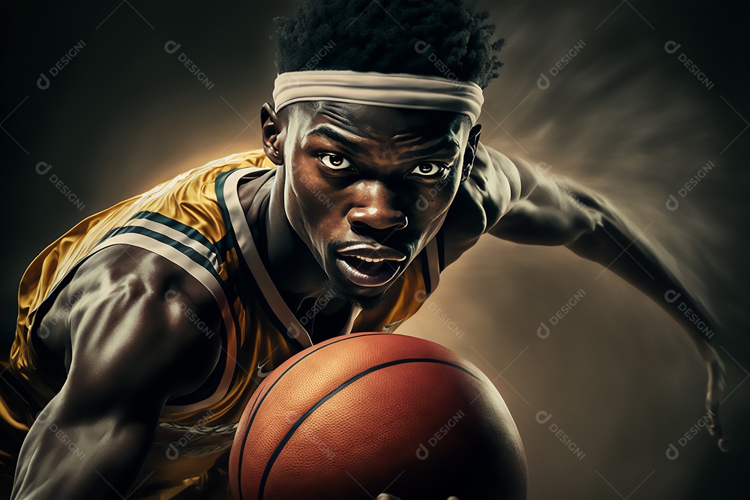 Ilustração de um jogador de basquete