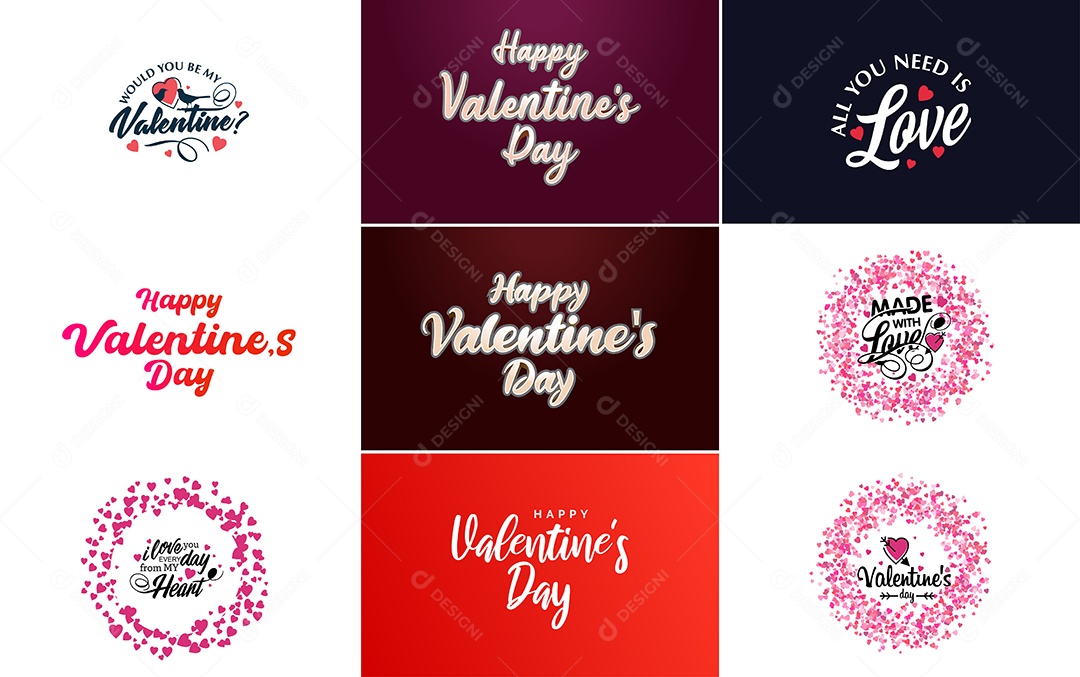 Textos De Feliz Dia Dos Namorados Vetor EPS