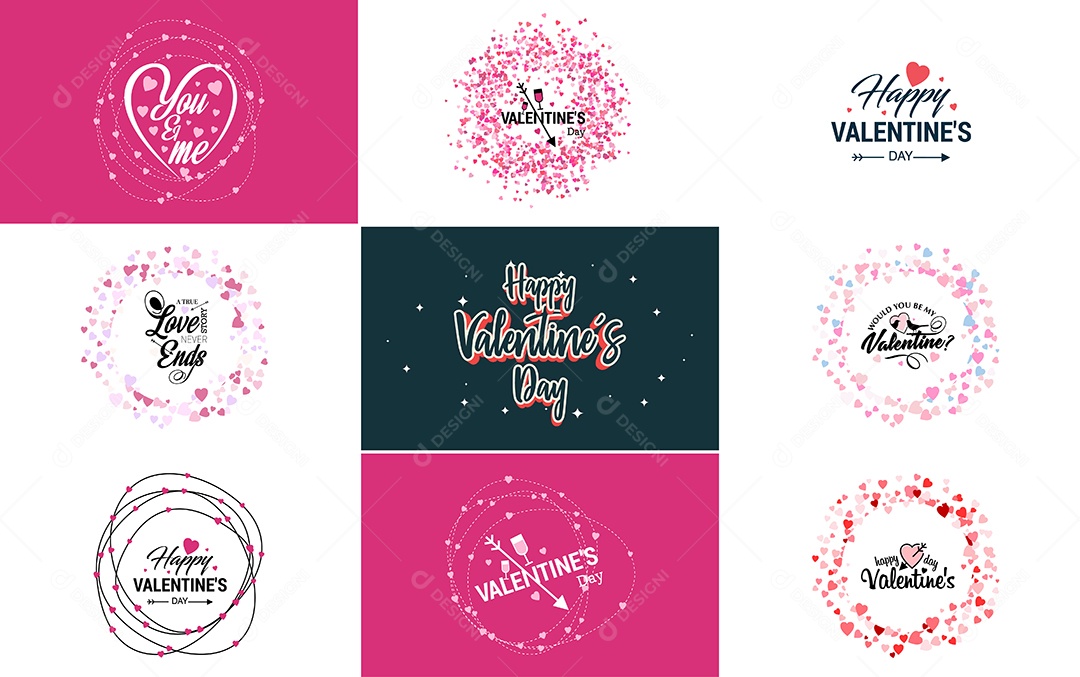 Textos De Feliz Dia Dos Namorados Vetor EPS