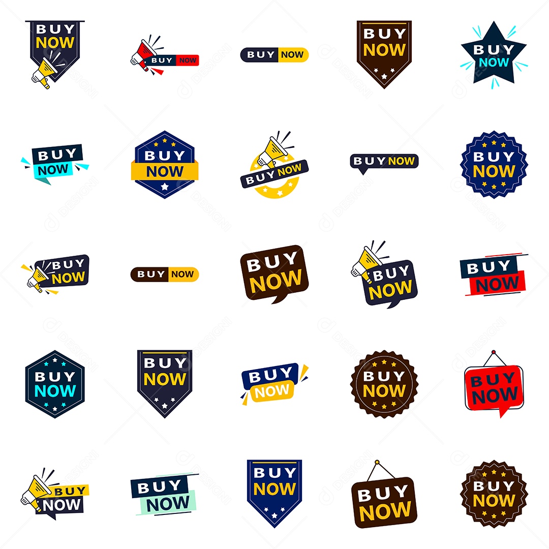 25 Elementos tipográficos para uma mensagem de compra refinada Compre agora