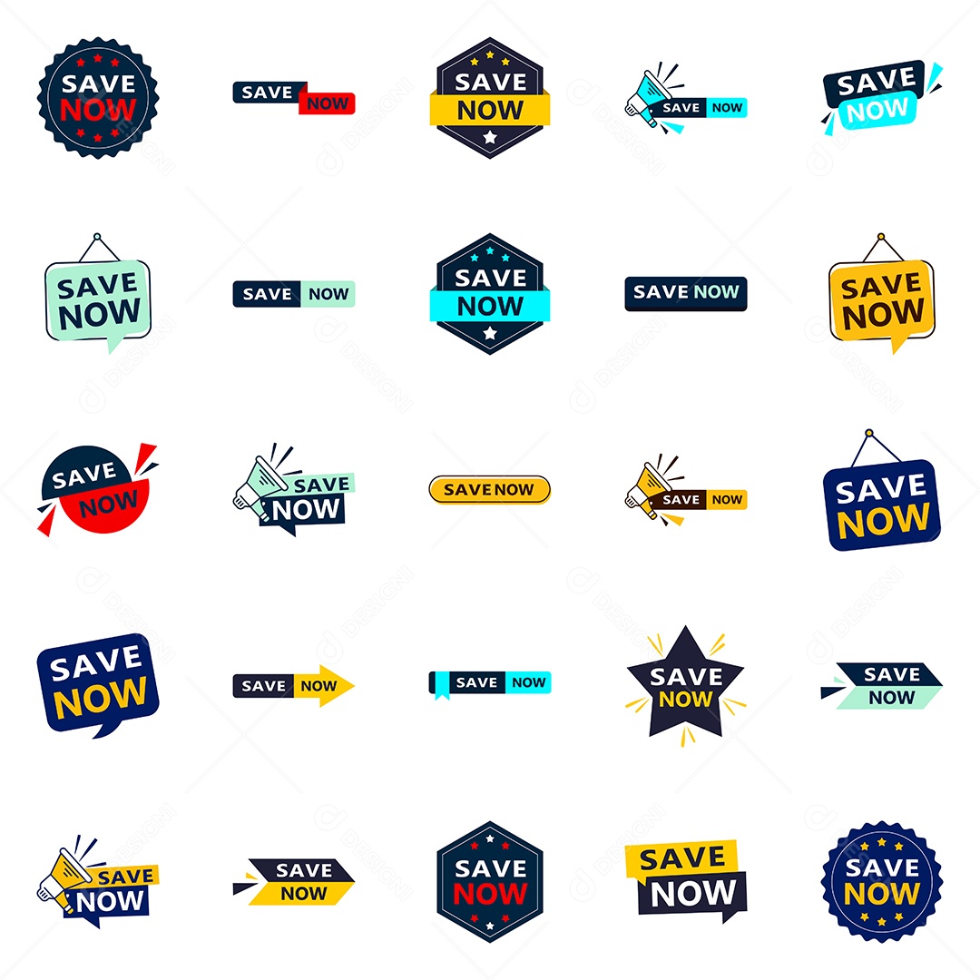 25 Banners tipográficos versáteis para promover a economia