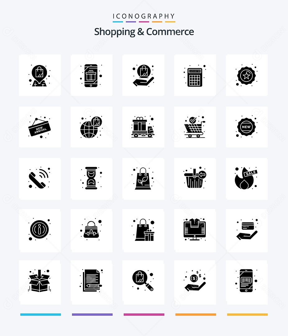 Pacote de Ícones e Elementos Vetores EPS