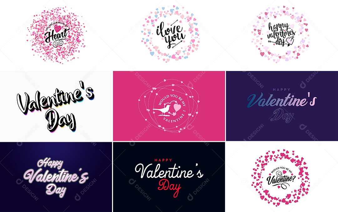 Textos De Feliz Dia Dos Namorados Vetor EPS