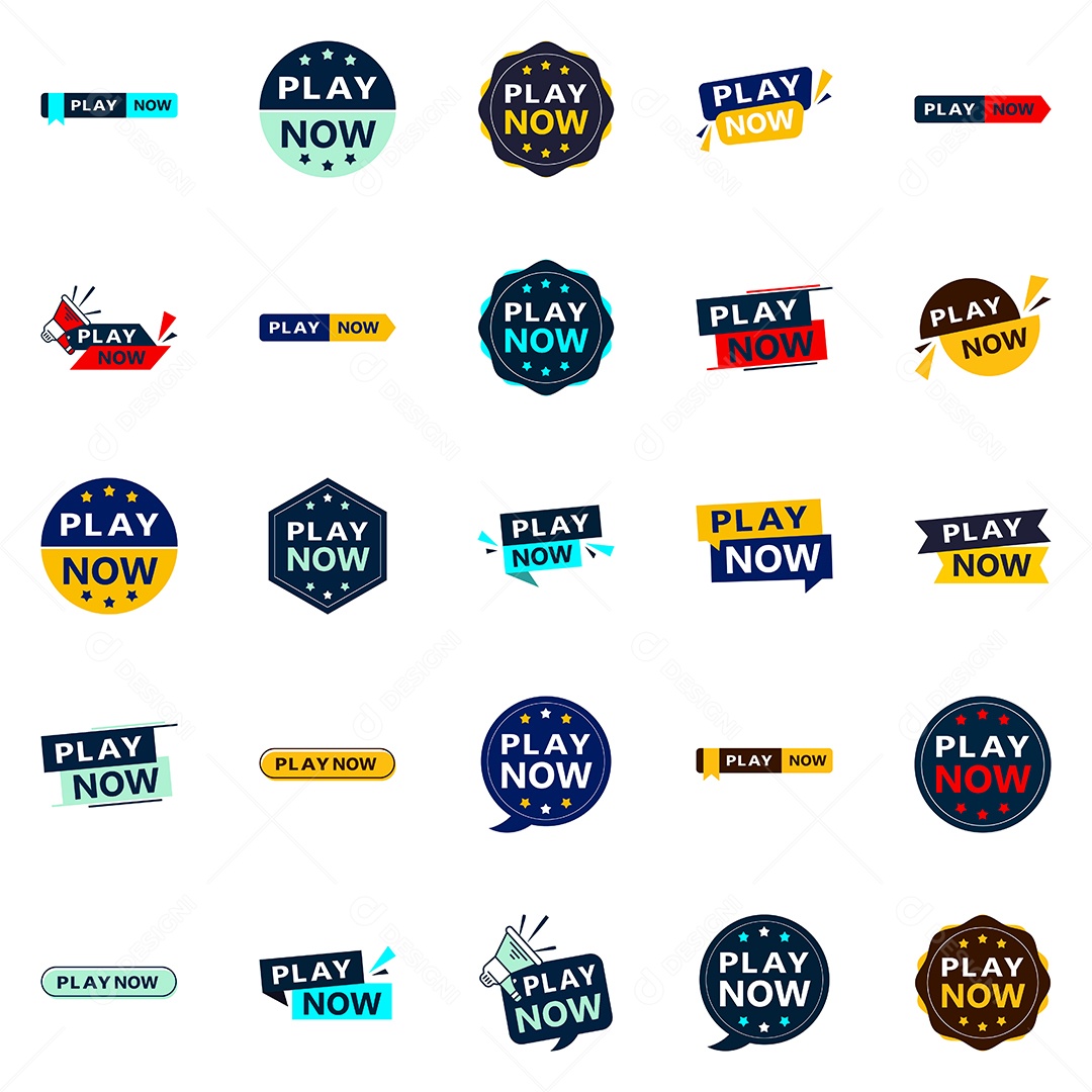 25 banners atraentes do Play Now para aumentar sua visibilidade