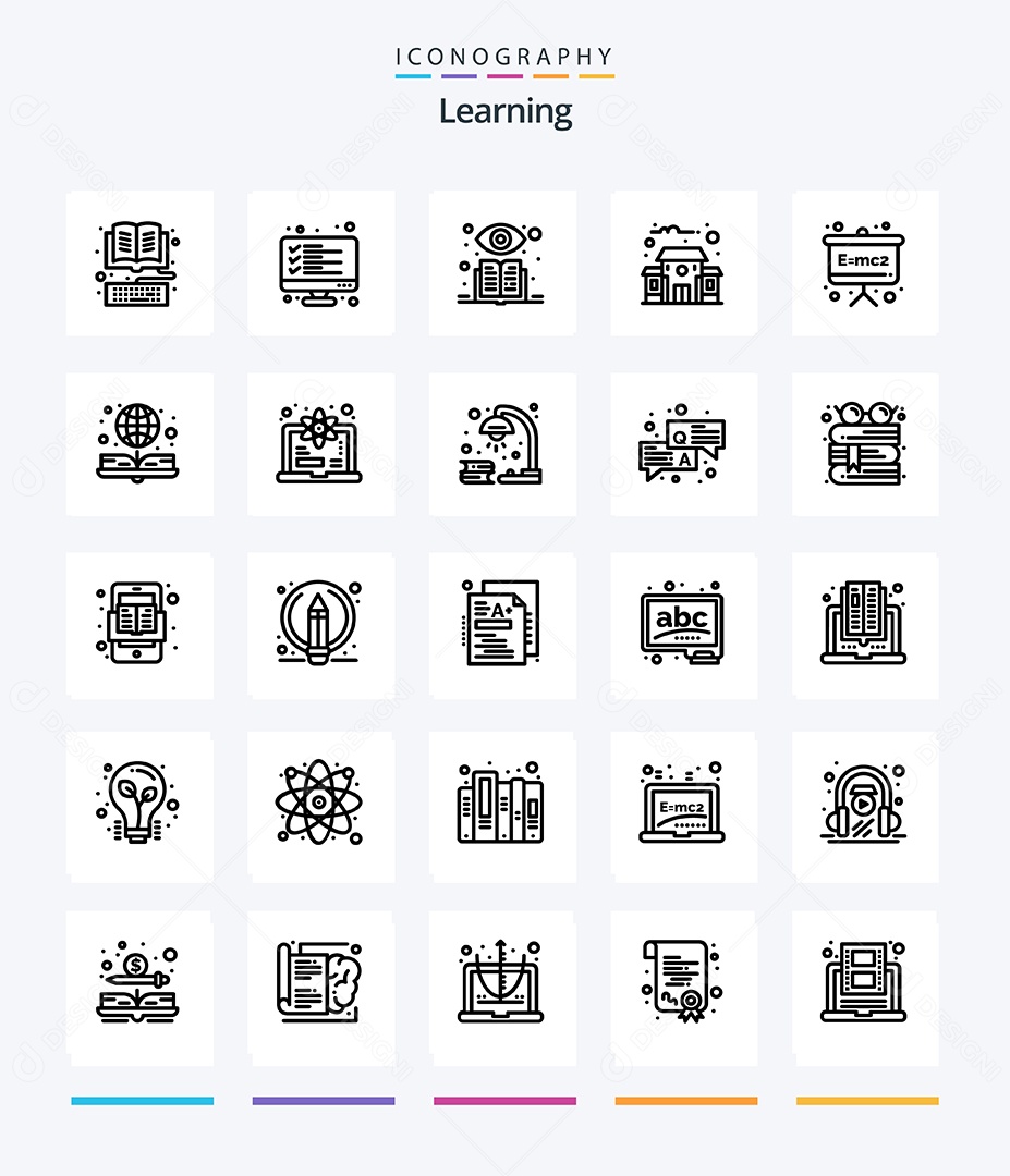 Pacote de Ícones e Elementos Vetores EPS