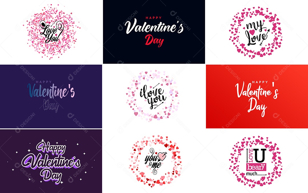 Textos De Feliz Dia Dos Namorados Vetor EPS