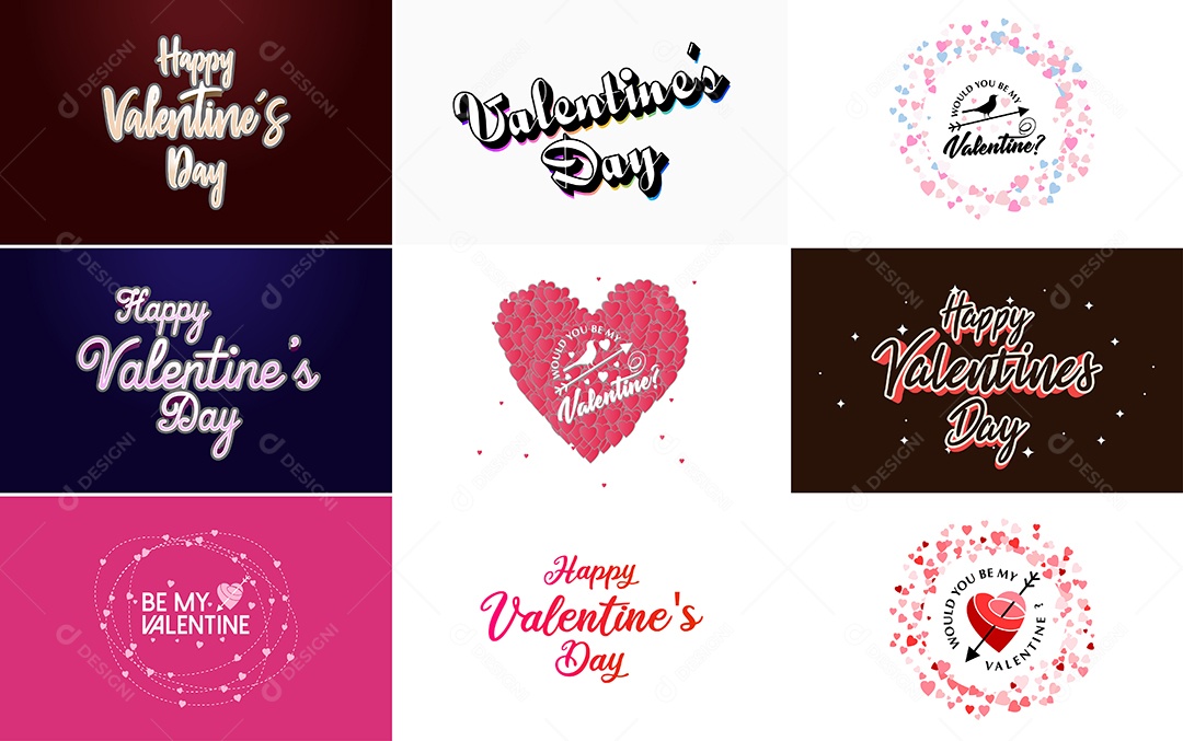 Textos De Feliz Dia Dos Namorados Vetor EPS