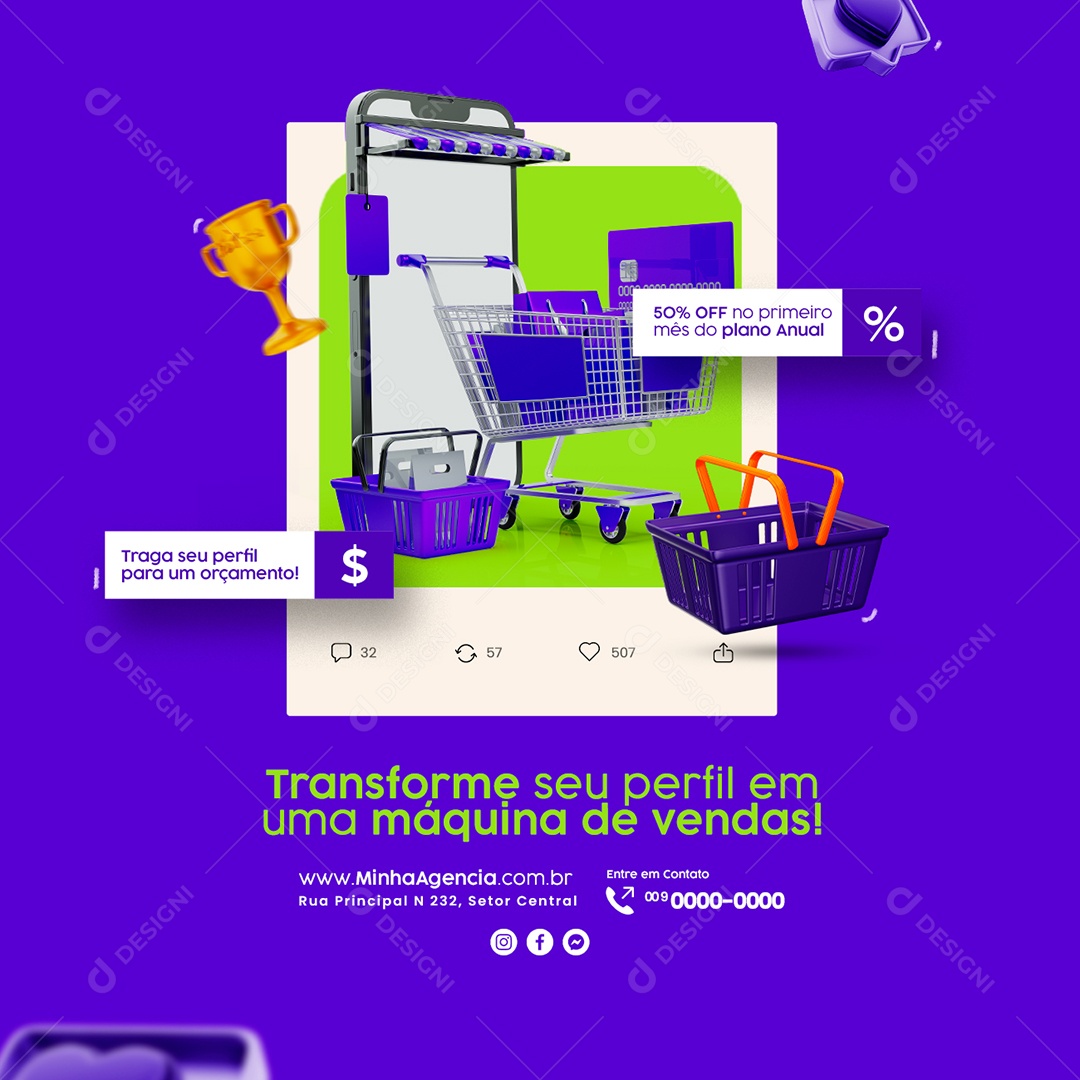 Campanha Publicitária Dia Do Publicitário Social Media PSD Editável