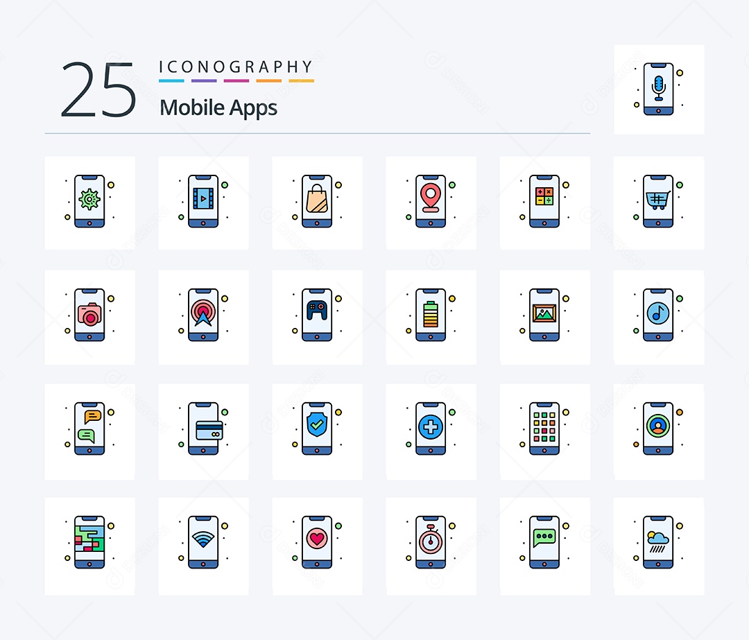 Pacote de Ícones e Elementos Vetores EPS