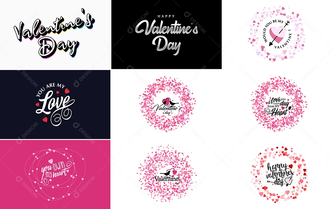 Textos De Feliz Dia Dos Namorados Vetor EPS