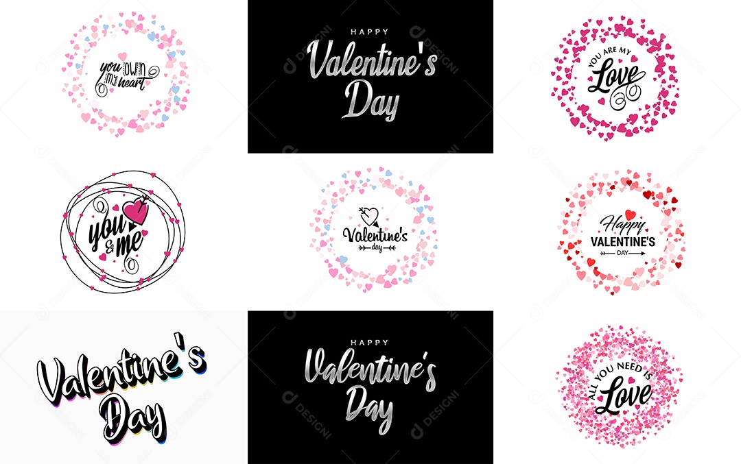 Textos De Feliz Dia Dos Namorados Vetor EPS