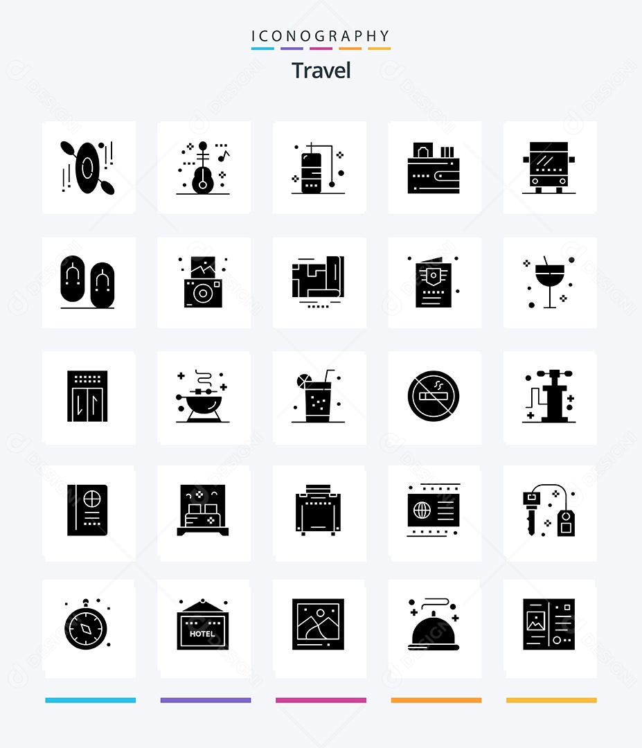 Pacote de Ícones e Elementos Vetores EPS