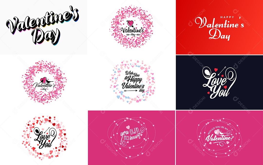 Textos De Feliz Dia Dos Namorados Vetor EPS