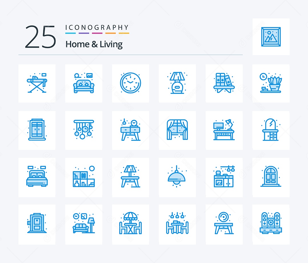Pacote de Ícones e Elementos Vetores EPS