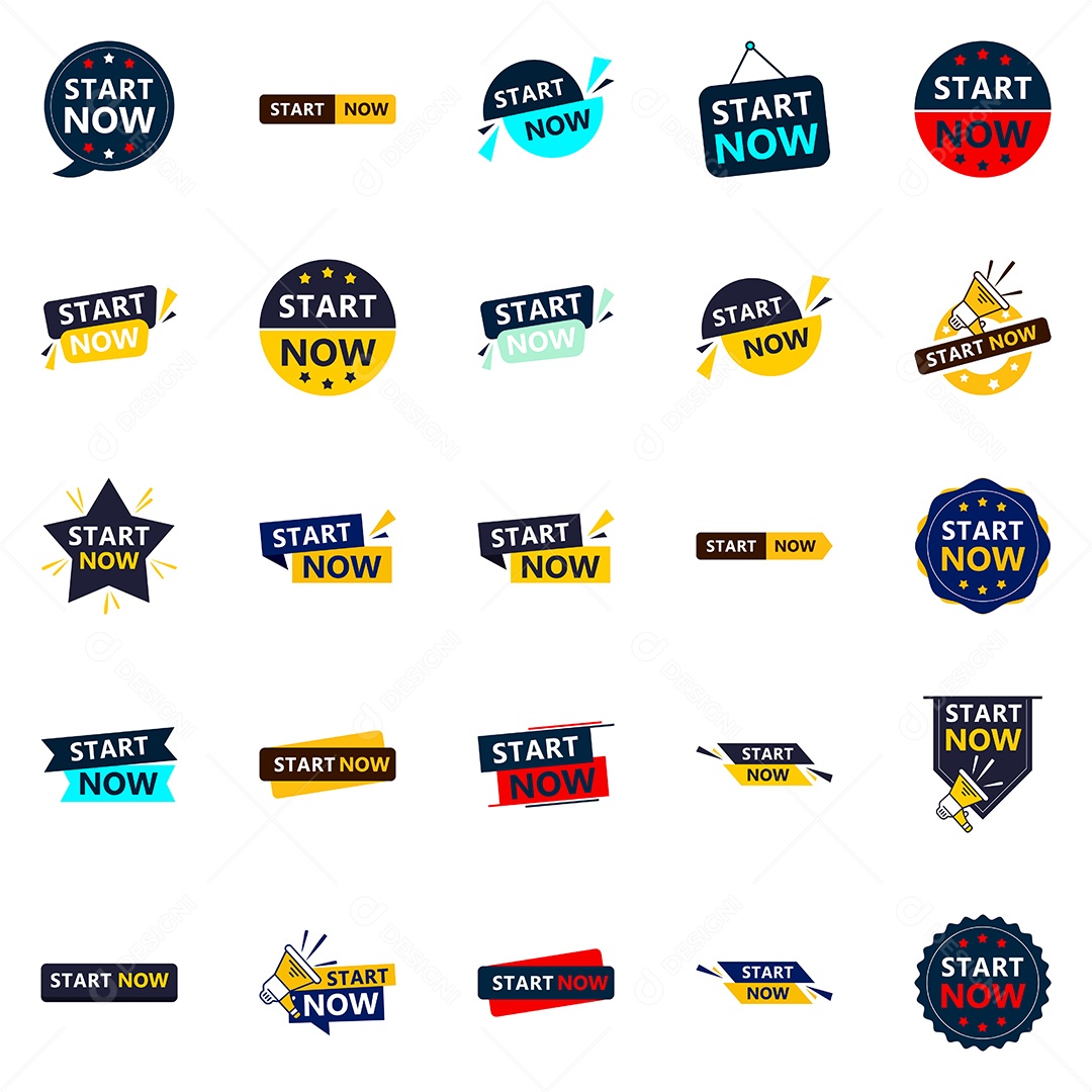 Comece agora 25 novos designs tipográficos para uma chamada atualizada