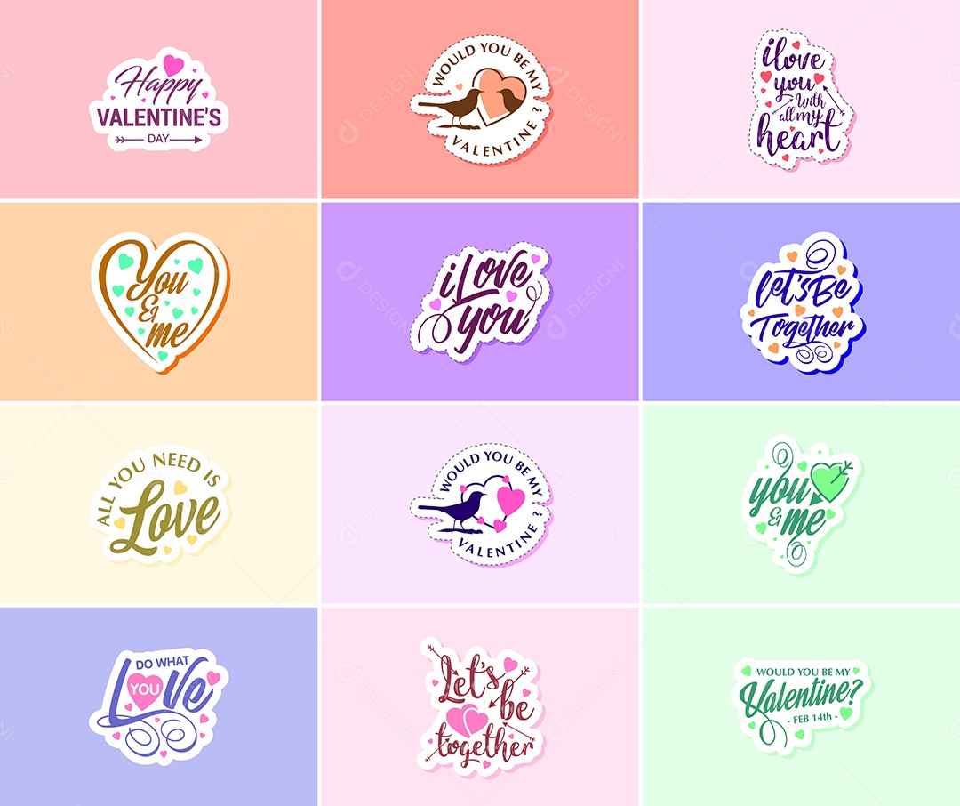 Textos De Feliz Dia Dos Namorados Vetor EPS