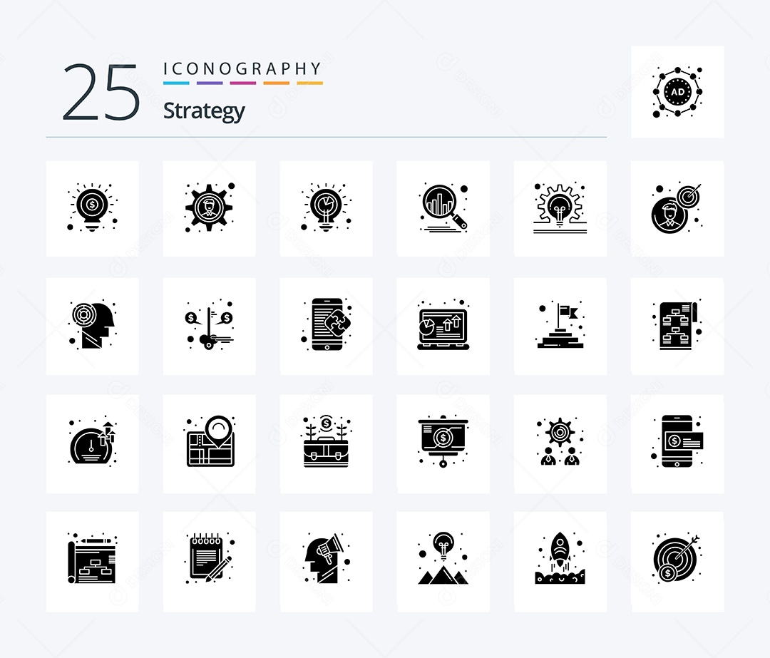 Pacote de Ícones e Elementos Vetores EPS