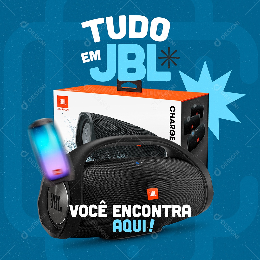Tudo Em JBL Social Media PSD Editável
