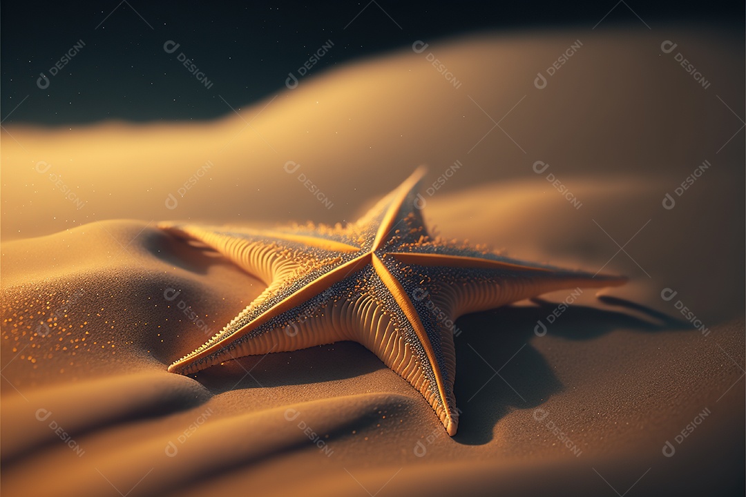 Estrela de praia na praia de areia, maldivas