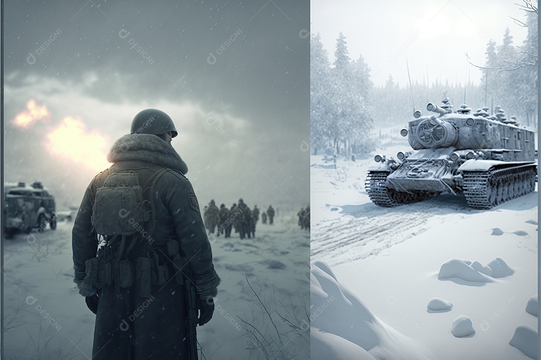 Imagem de guerra Inteligência artificial