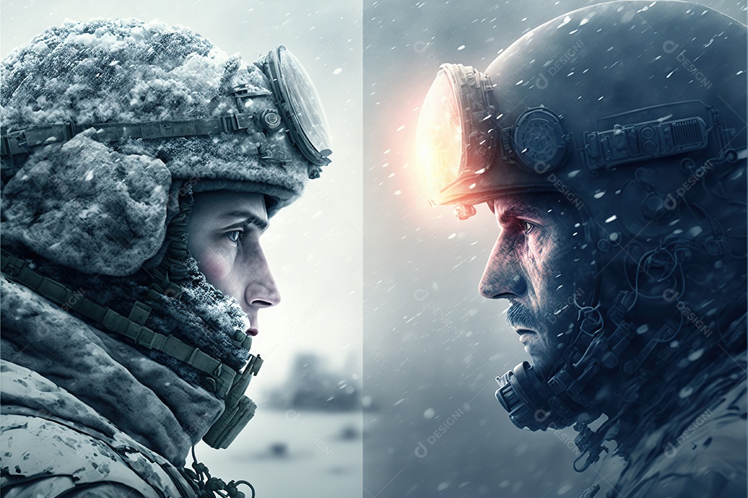 Imagem de guerra Inteligência artificial