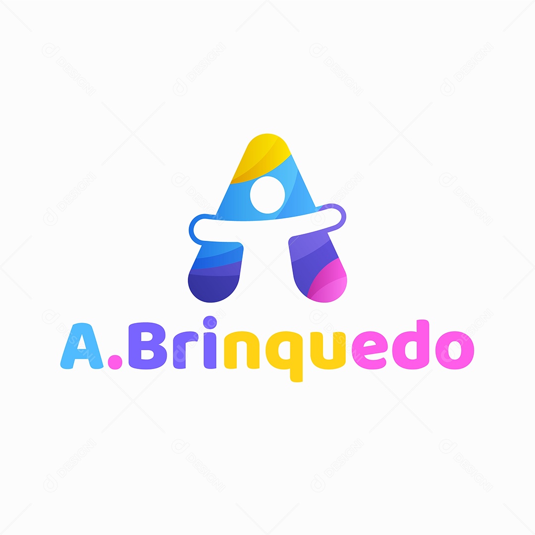 Logo A.Brinquedo Colorido EPS Editável