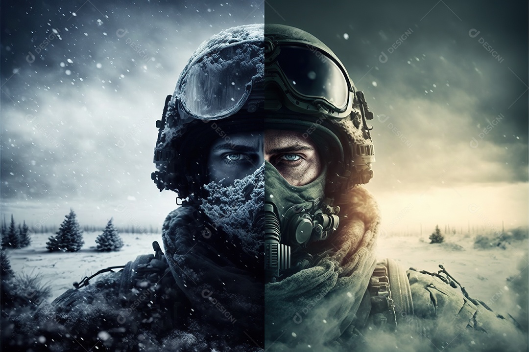 Imagem de guerra Inteligência artificial