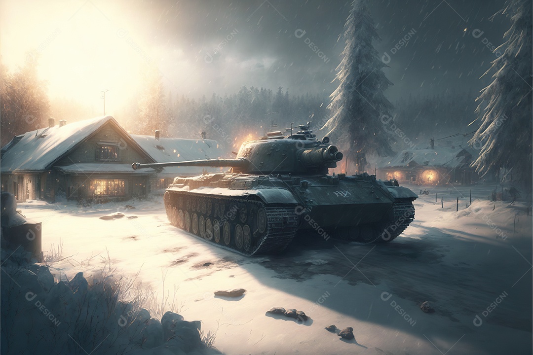 Imagem de guerra Inteligência artificial