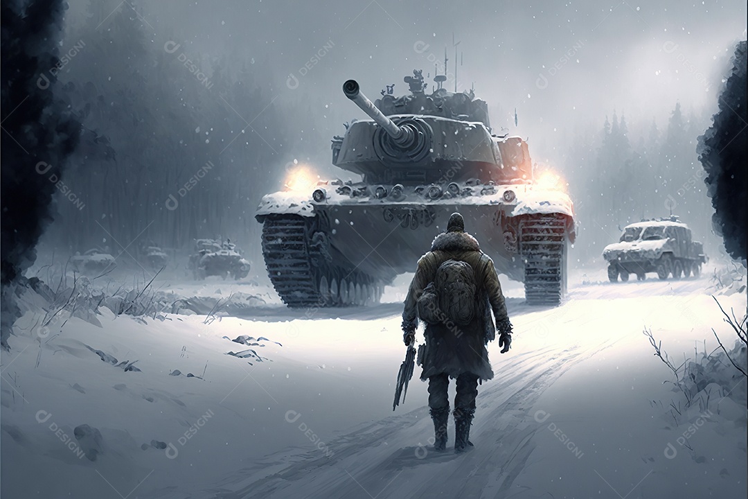 Imagem de guerra Inteligência artificial