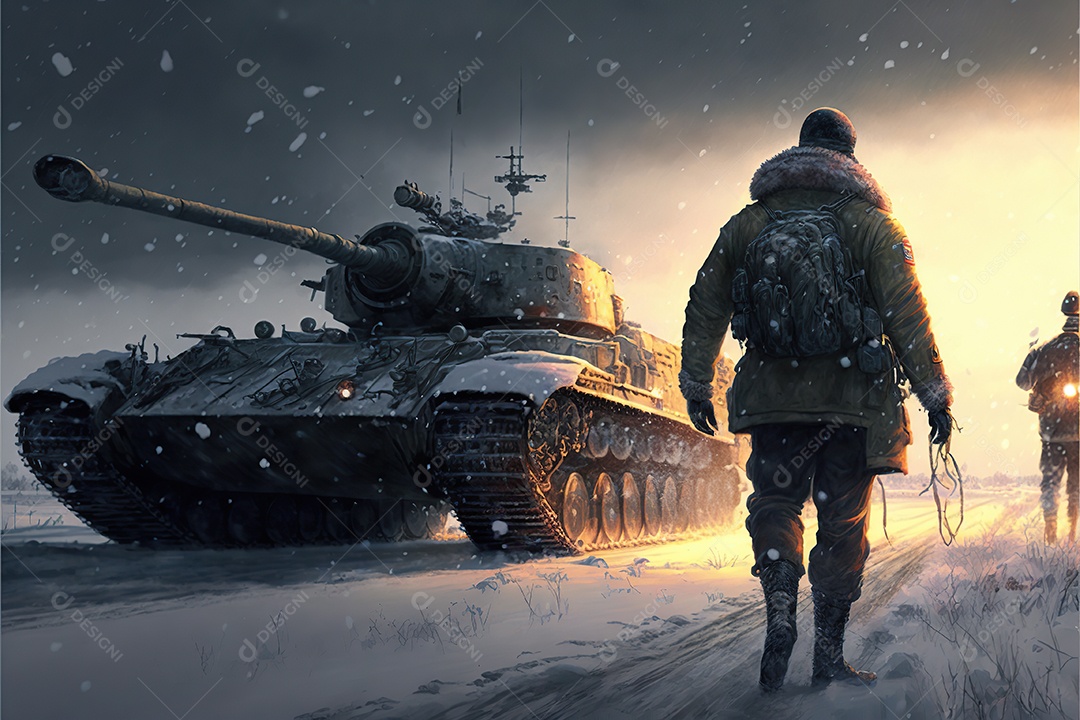 Imagem de guerra Inteligência artificial