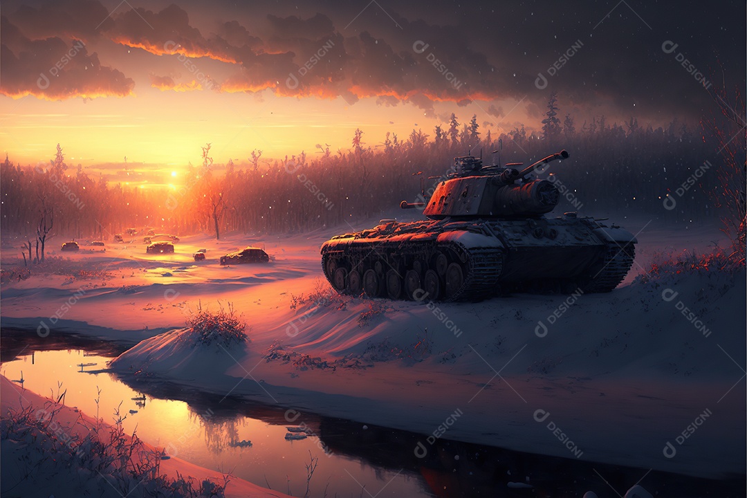 Imagem de guerra Inteligência artificial