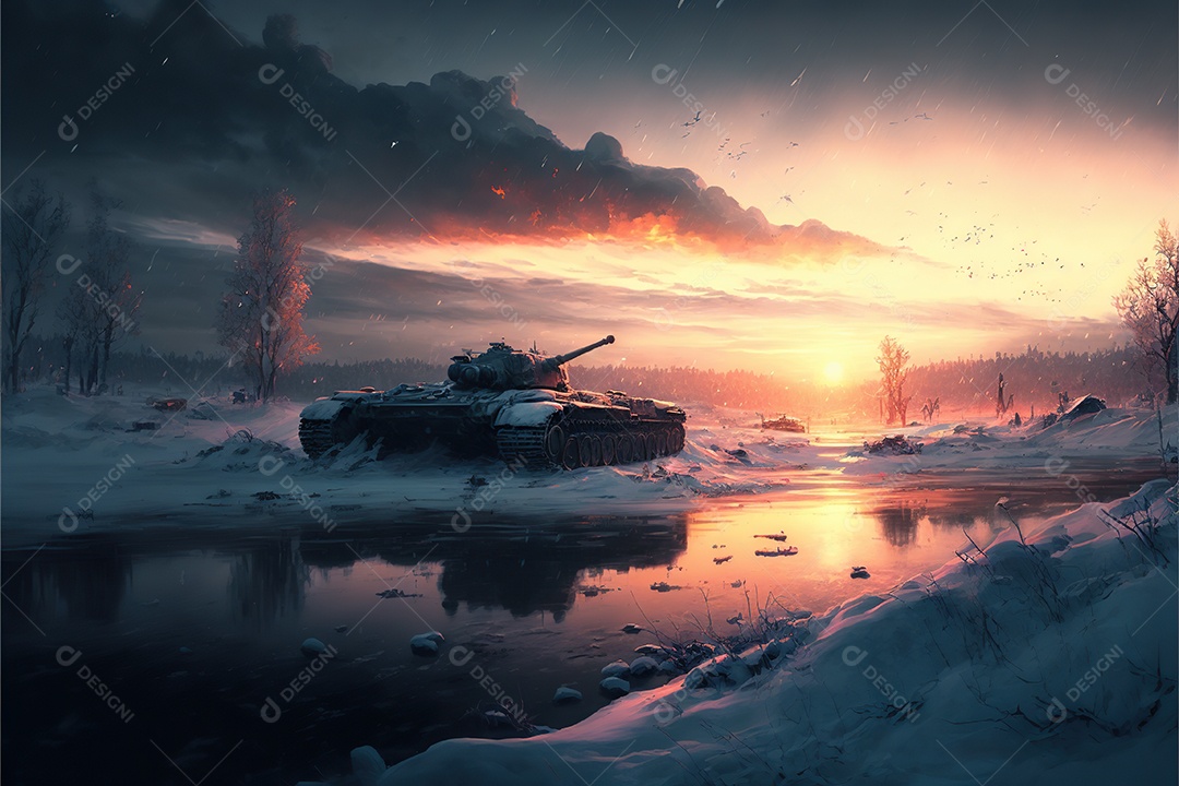 Imagem de guerra Inteligência artificial