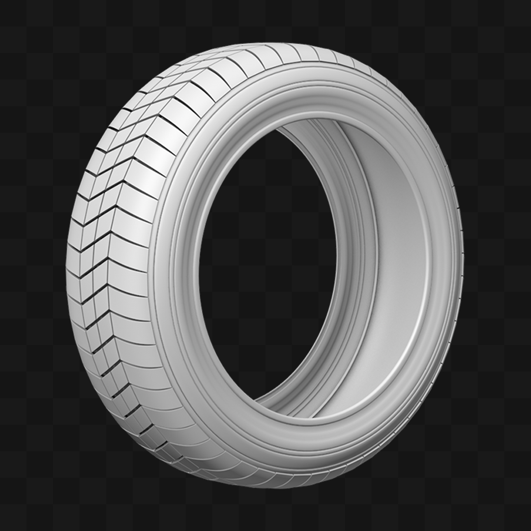 Pneu de Carro - Modelo 3D