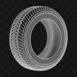 Pneu de Carro - Modelo 3D