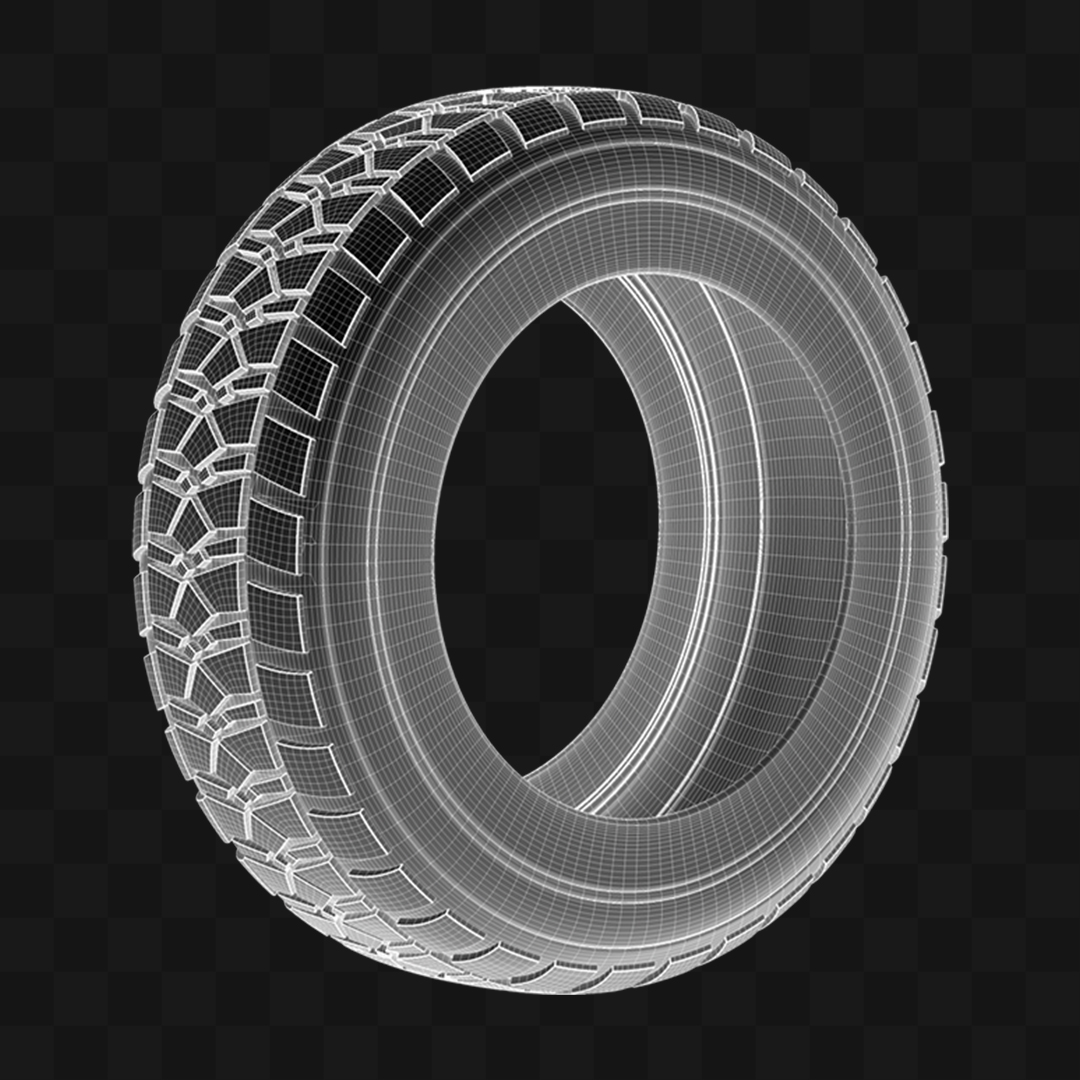 Pneu de Carro - Modelo 3D