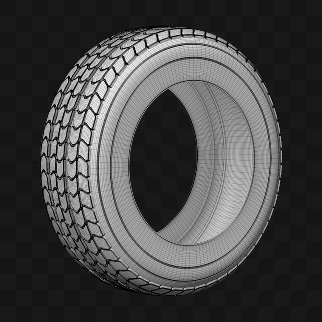 Pneu de Carro - Modelo 3D