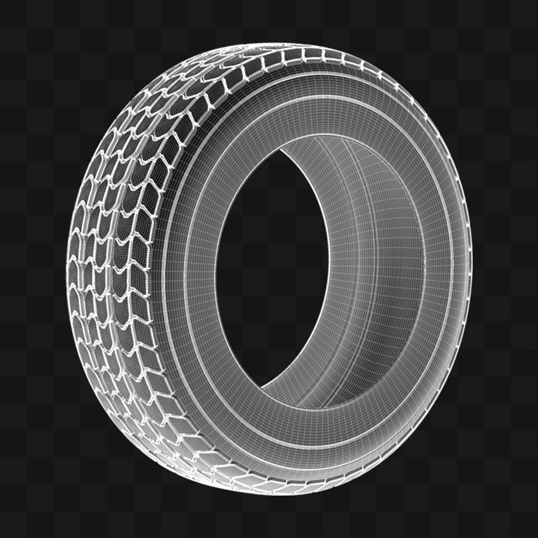 Pneu de Carro - Modelo 3D