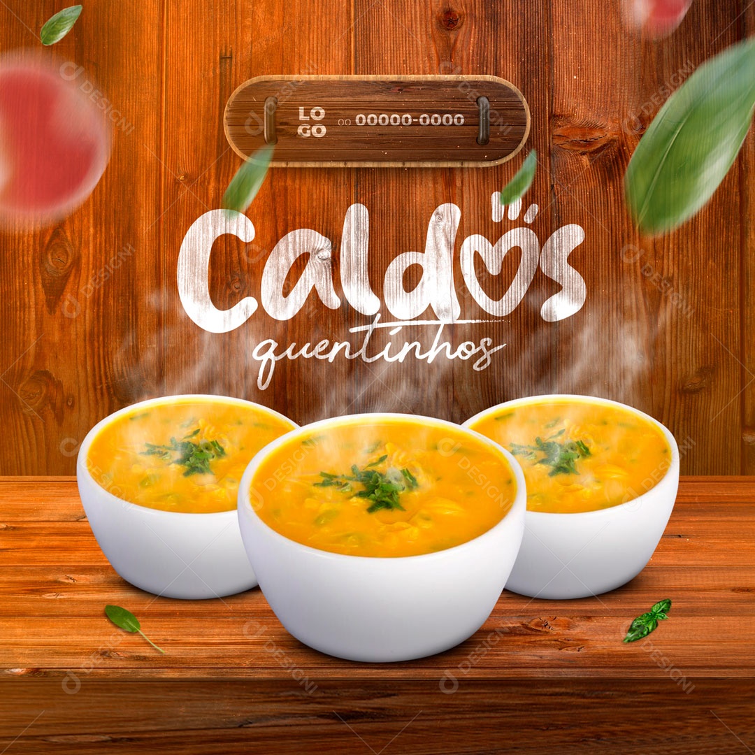 CaldosQuentinhos Casa de Caldos Social Media PSD Editável