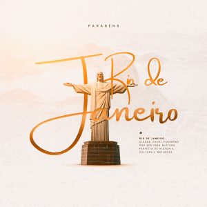 Aniversário de Cidade Parabéns Rio de Janeiro 457 Anos Social Media PSD Editável