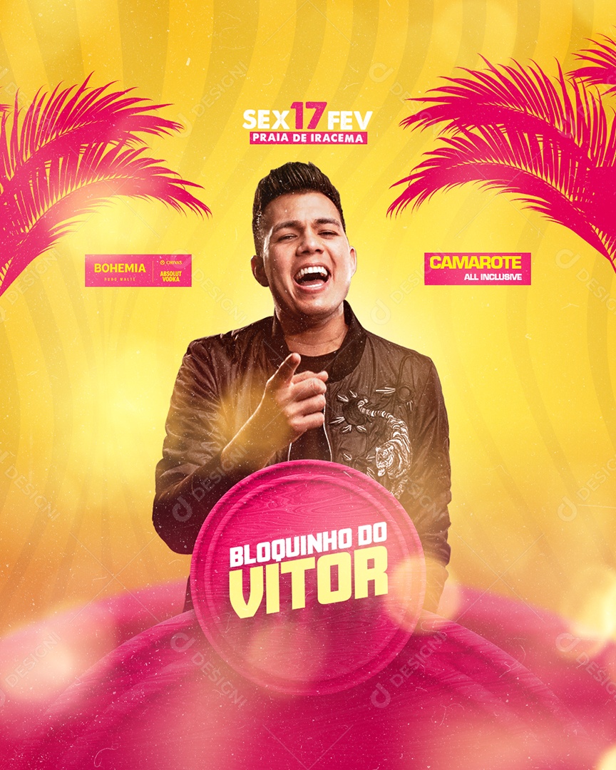 Flyer Bloquinho Do Vitor Story Media PSD Editável