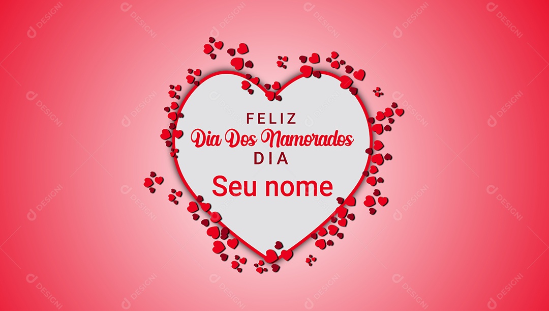 Template Feliz Dia Dos Namorados EPS Editável