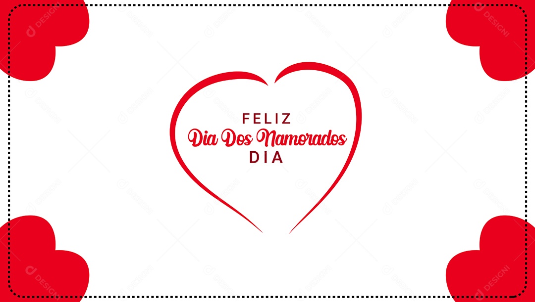 Template Feliz Dia Dos Namorados EPS Editável