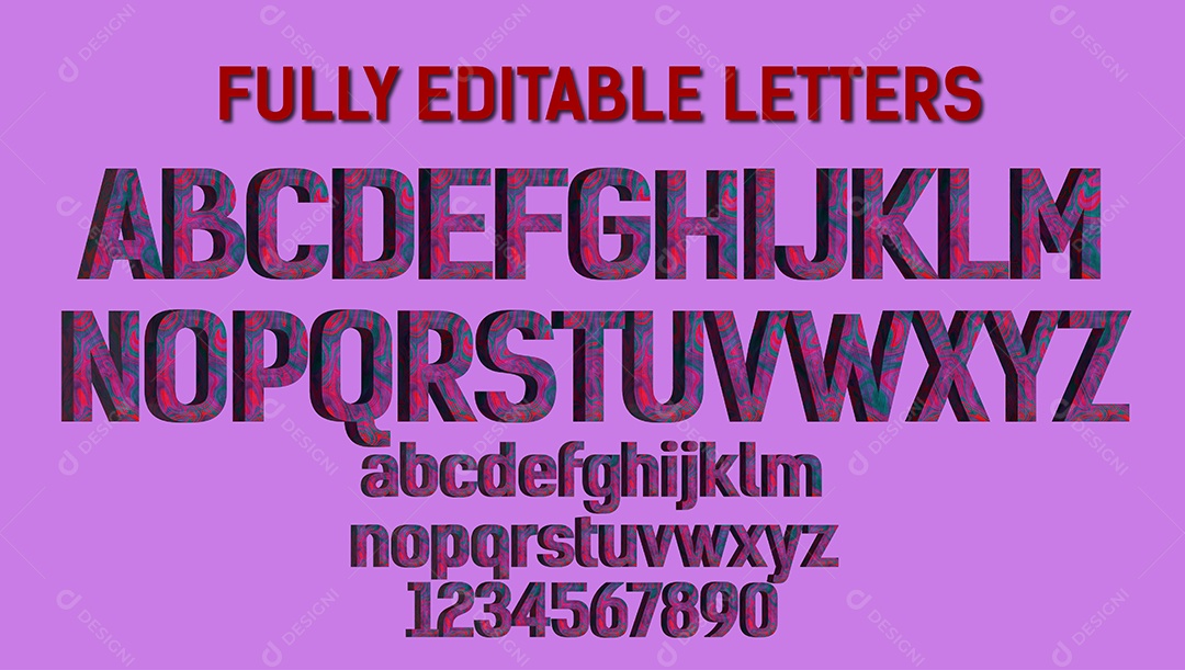 Alfabeto Moderno Vetor EPS